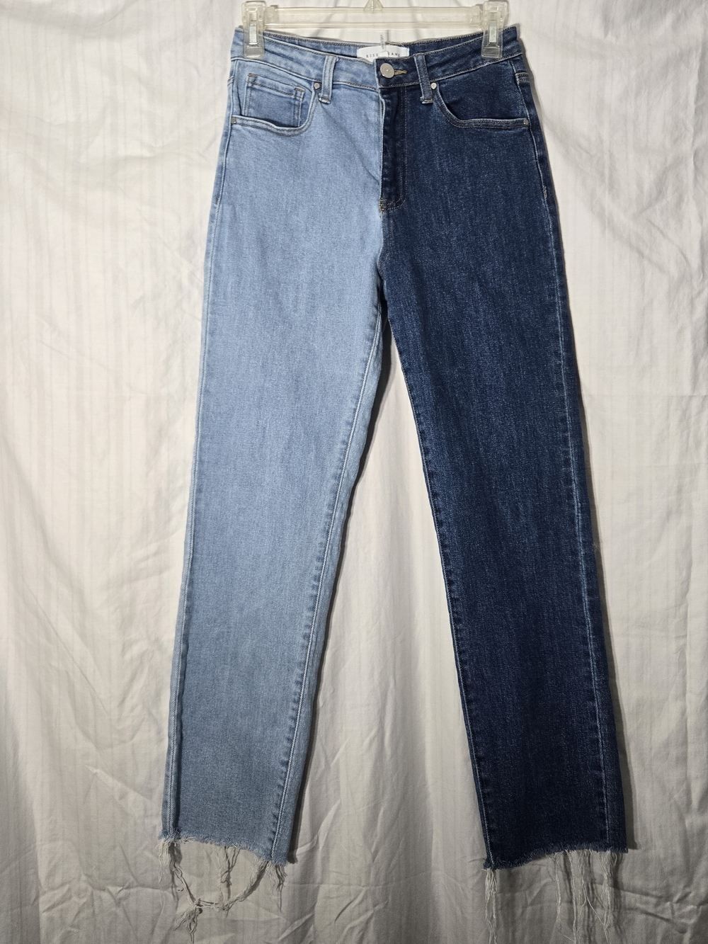 Risen Jeans High-Rise Mismatched Two-Tone Jeans 1990s Style Womens Size 5/27